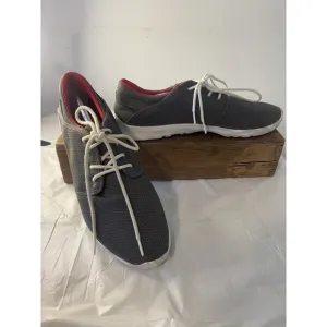Men's Etnies Scout Skateboard Shoes Grey/ White Gum Lightweight Lace Up -Size 13
