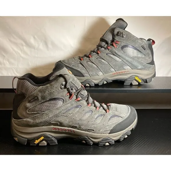 Men's Merrell Moab 3 Mid Waterproof Beluga Suede/Mesh Size 13