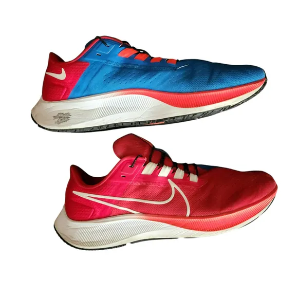 Men's Nike Running Shoes, Size US 13, Blue/Red