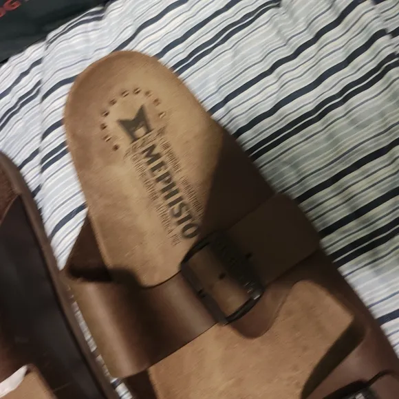 Mephisto Brown Comfort Sandals with Adjustable Straps