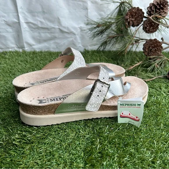 MEPHISTO  Helen Mix$159/NEW women size 38 COLOR: SILVER