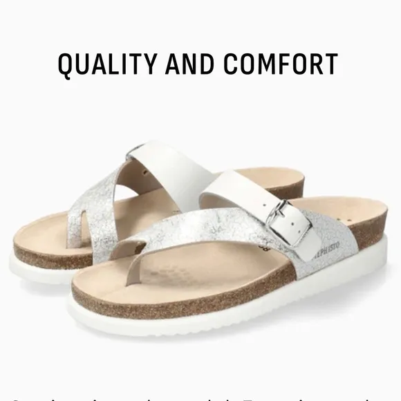 MEPHISTO  Helen Mix$159/NEW women size 38 COLOR: SILVER