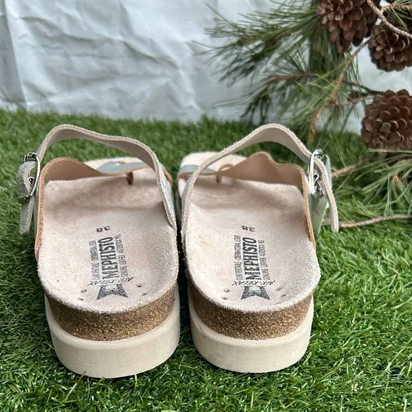 MEPHISTO  Helen Mix$159/NEW women size 38 COLOR: SILVER
