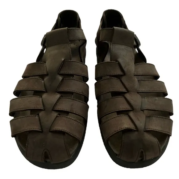 Mephisto Sam Fisherman Sandals 4x Shock Absorbing System Size 46 US 12 B…