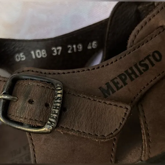 Mephisto Sam Fisherman Sandals 4x Shock Absorbing System Size 46 US 12 B…