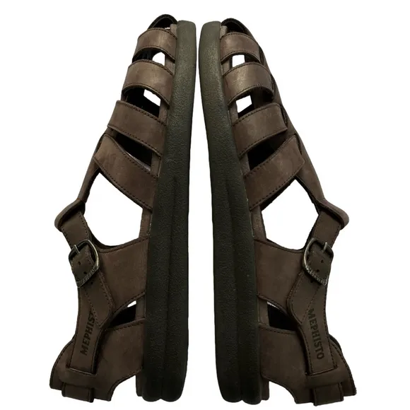 Mephisto Sam Fisherman Sandals 4x Shock Absorbing System Size 46 US 12 B…