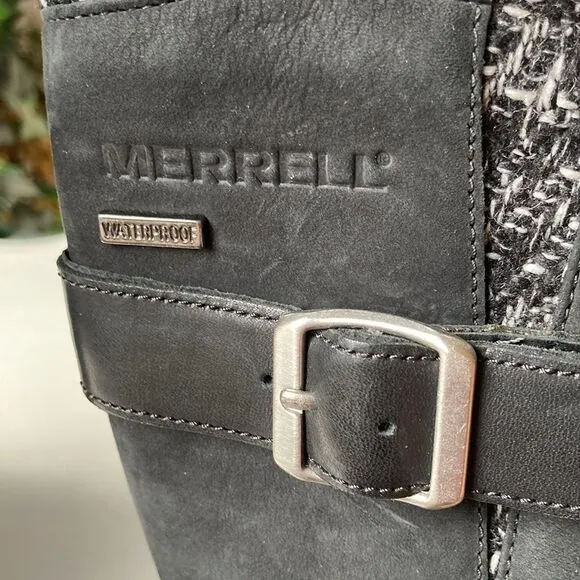 Merrell Boots| Merrell Martina Waterproof Tall Leather Wool Boots Women’s 6.5