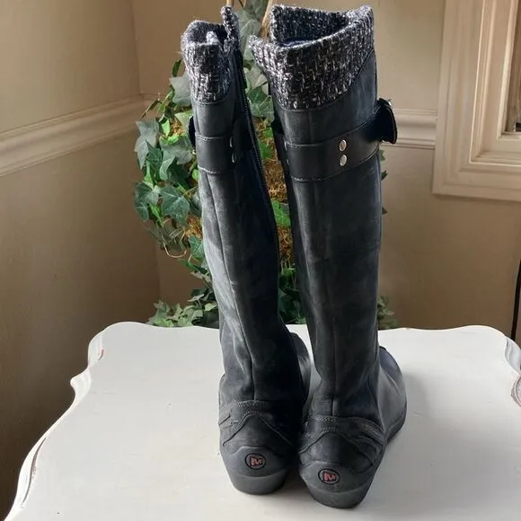 Merrell Boots| Merrell Martina Waterproof Tall Leather Wool Boots Women’s 6.5