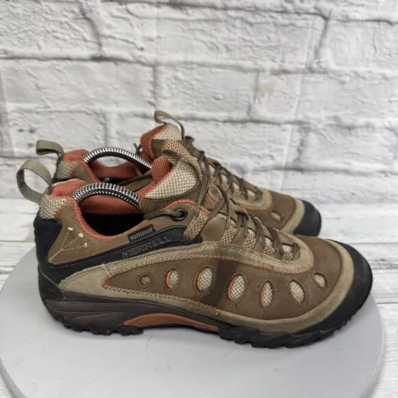 Merrell Chameleon Arc 2 Brown Waterproof Hiking Shoes Ventilated Women's Size 9