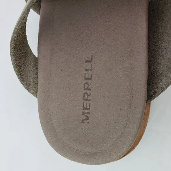 Merrell Juno Wrap Moon Womens Size 8 Leather Slip On Comfort Sandals J000576