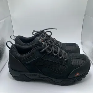 Merrell Men's Moab Onset Waterproof Comp Toe Work Shoe black size 9 M EUC 1491