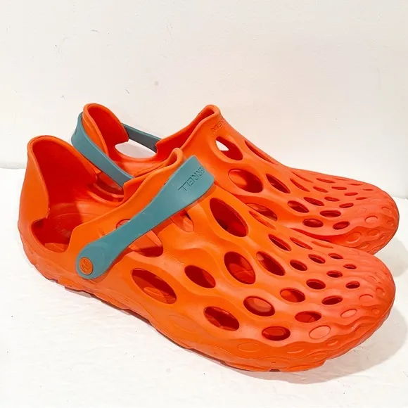 Merrell Men’s Size 14 Hydro Moc Water Sandal Shoes Tangerine Blue Orange