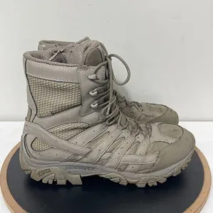 Merrell Moab 2 8&quot; Tactical Waterproof Boot Coyote Men's 11.5W Green Zip Up