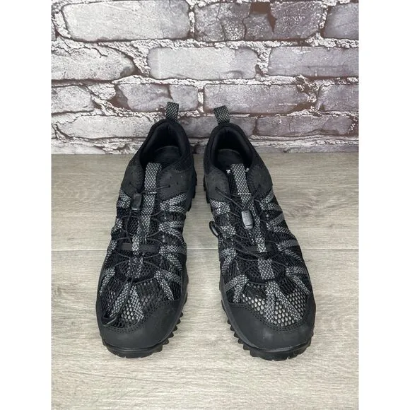 Merrell Wildsport Aerosport Black Synthetic Lace Hiking Outdoor Shoes Men 11.5M