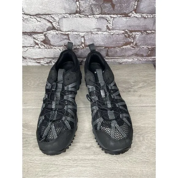 Merrell Wildsport Aerosport Black Synthetic Lace Hiking Outdoor Shoes Men 11.5M