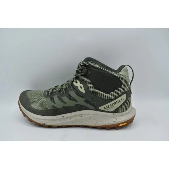 Merrell Women Size 8 Antora 3 Mid Lichen Waterproof Hiking Trail Running Shoes