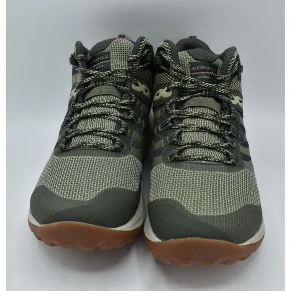 Merrell Women Size 8 Antora 3 Mid Lichen Waterproof Hiking Trail Running Shoes
