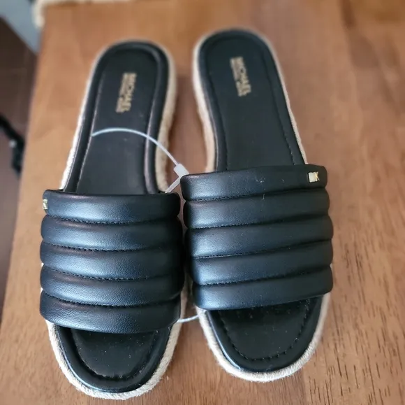 Michael Kors Black Women's Slide Sandals