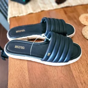 Michael Kors Black Women's Slide Sandals