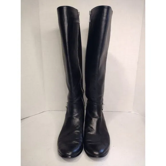 Michael Kors‎ women's black Hamilton tall boots size 7