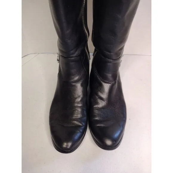Michael Kors‎ women's black Hamilton tall boots size 7