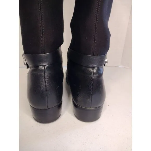 Michael Kors‎ women's black Hamilton tall boots size 7