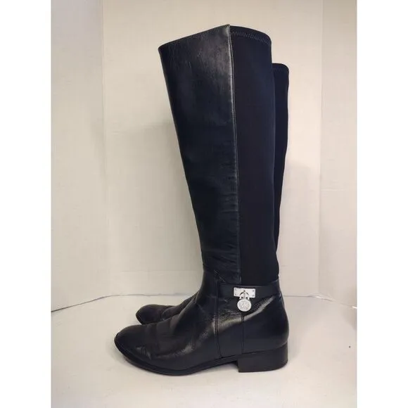 Michael Kors‎ women's black Hamilton tall boots size 7