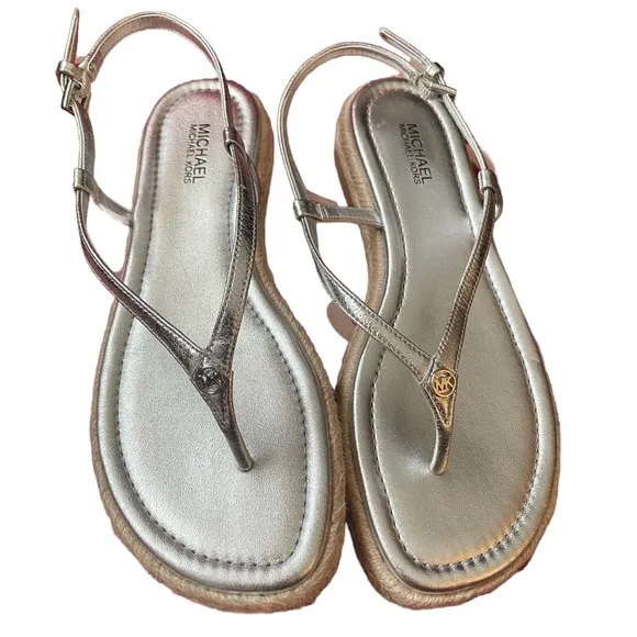 Michael Kors Women's Silver Sandals