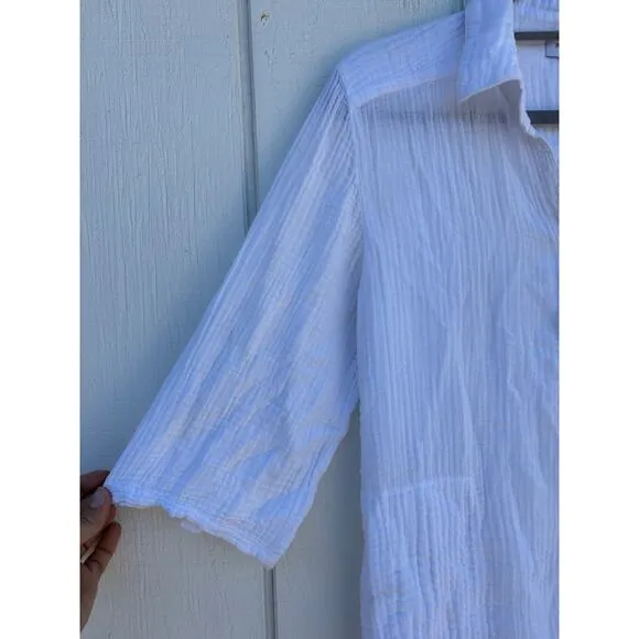 Michael Stars Gauze Shirt Dress Tunic, Cotton, Coverup, Size S