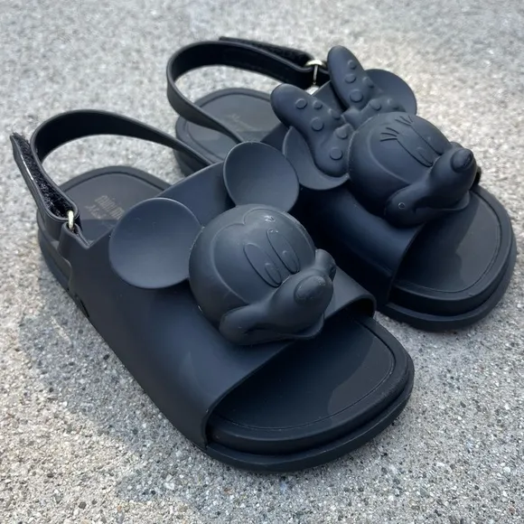 Mini Melissa Mickey Minnie Beach Slide Sandals size 9 toddler