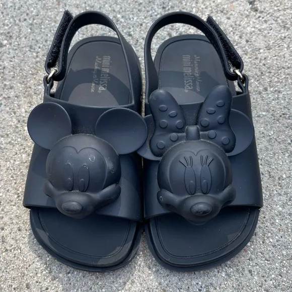 Mini Melissa Mickey Minnie Beach Slide Sandals size 9 toddler