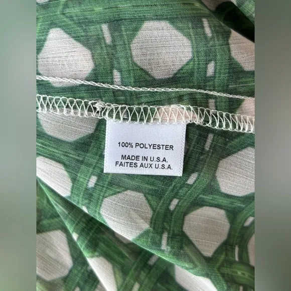 MISA Los Angeles “Evie” Dress in “Green Rattan Tile” NWT, size Large 🍃