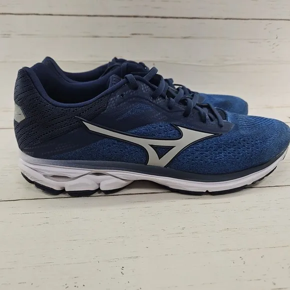 Mizuno Wave Rider 23 Mens 13 Blue Running Mesh Breathable Shoes Sneakers