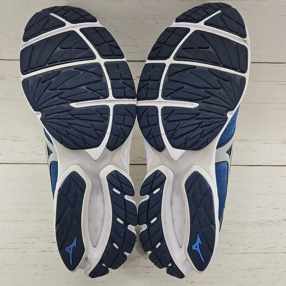 Mizuno Wave Rider 23 Mens 13 Blue Running Mesh Breathable Shoes Sneakers
