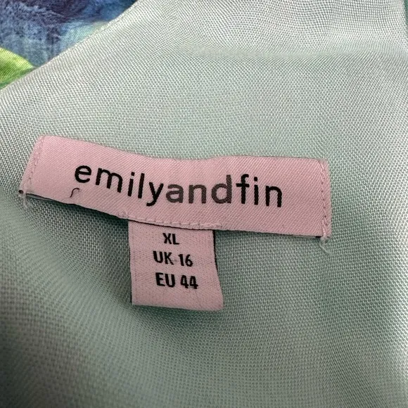 Modcloth Emily &amp; Fin Elodie Marrakesh Landscape Dress Sz US 12
