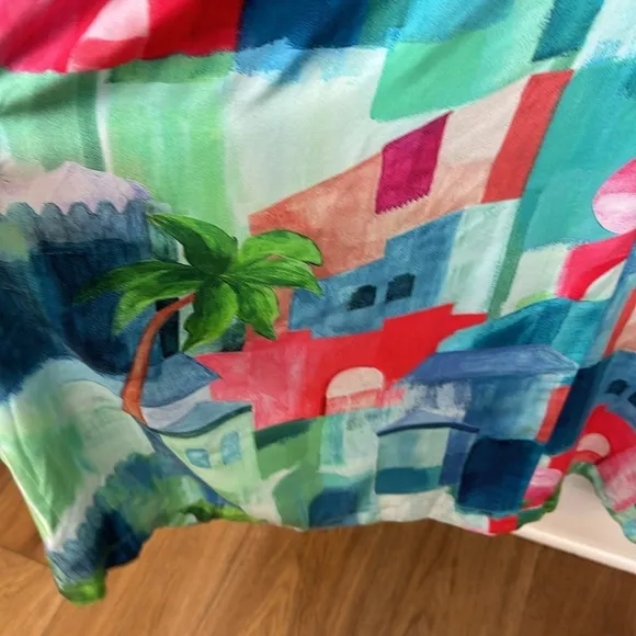 Modcloth Emily &amp; Fin Elodie Marrakesh Landscape Dress Sz US 12