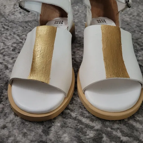 Moma Galena Sandals in Ivory Leather size 38