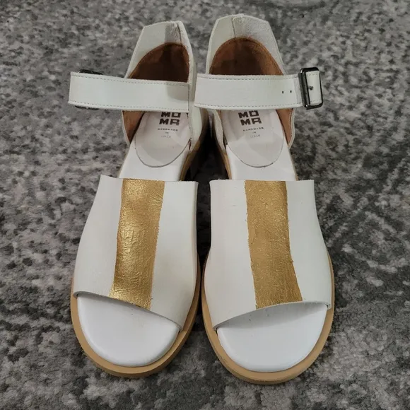 Moma Galena Sandals in Ivory Leather size 38
