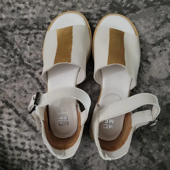 Moma Galena Sandals in Ivory Leather size 38