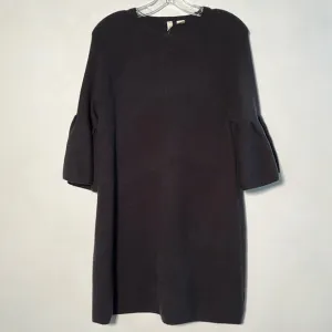 MOTH ANTHRO &quot;Chester&quot; Elbow Bell SLV Black Knit Sweater Career/Party Dress SZ M