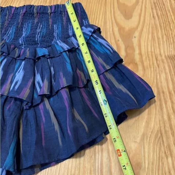MOTHER Ruffled Up Festival Skirt SZ XS Artist In Residence Mini Asymmetrical