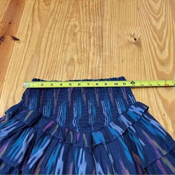 MOTHER Ruffled Up Festival Skirt SZ XS Artist In Residence Mini Asymmetrical