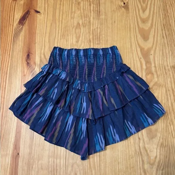MOTHER Ruffled Up Festival Skirt SZ XS Artist In Residence Mini Asymmetrical