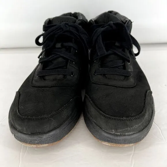 Mozo Natural Shoes Mens Size 13 Leather Slip Resistant Chef Food Service Black