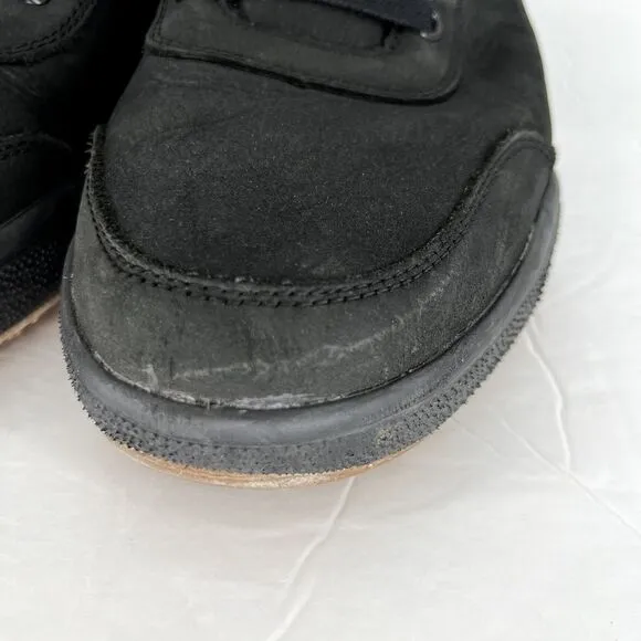 Mozo Natural Shoes Mens Size 13 Leather Slip Resistant Chef Food Service Black