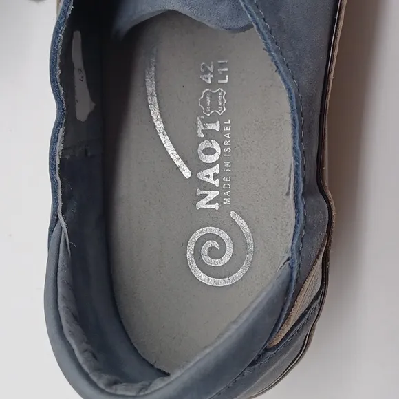 NAOT Kumara Casual Lace Up Shoes Feathery Blue Nubuck EU 42 US 11 Comfort