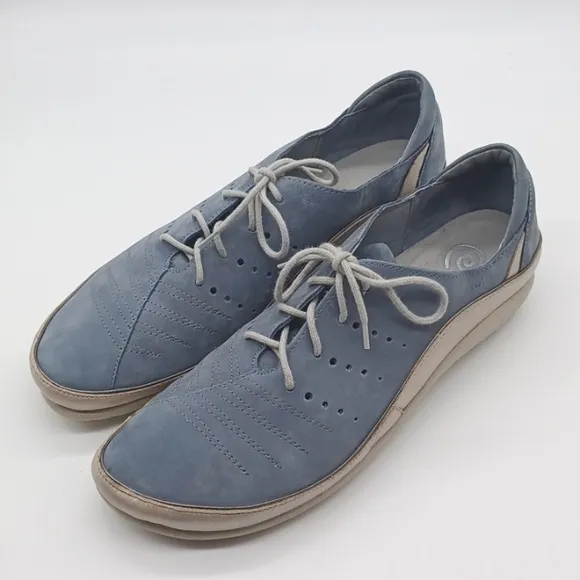 NAOT Kumara Casual Lace Up Shoes Feathery Blue Nubuck EU 42 US 11 Comfort