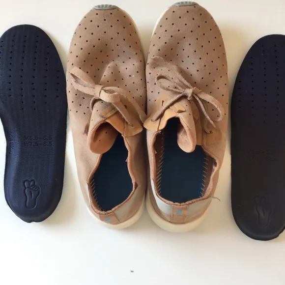 Native Apollo Moc Shoes Tan Unisex Men 6.5 Women 8.5 Men 6.5