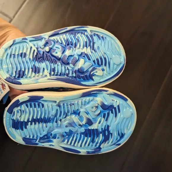 Native Jefferson Blue Marble Shoes C4