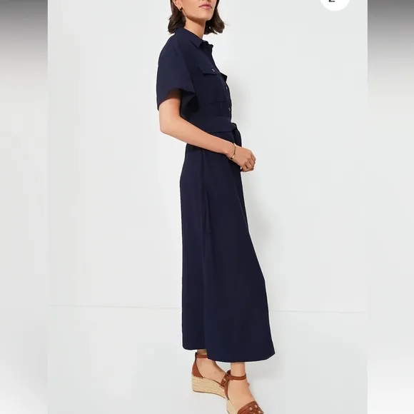 Navy Lucienne Maxi Dress